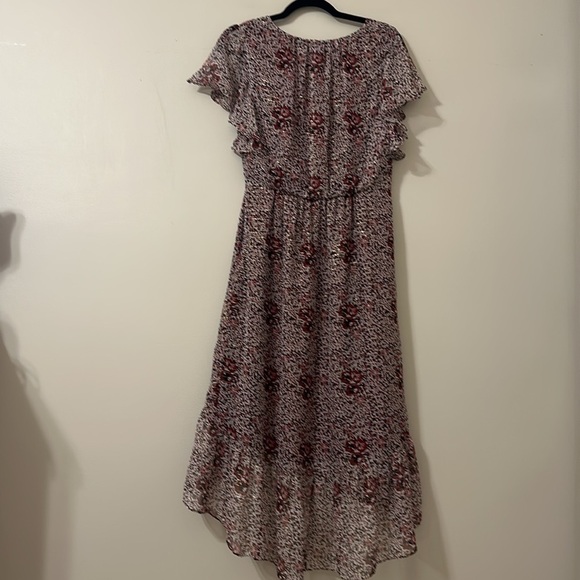 Shoshanna Womens Elnora Short Sleeve Midi Dress Boysenberry Floral Sz 12 Elegant - Picture 7 of 16